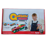 מכונית מירוץ עם דמות לוגו משנה צורה (8 יח')