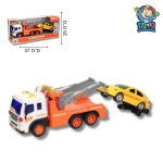 סיטי משאית גרר כתומה אור וצליל